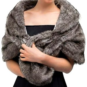 Faux Fur Shawl Wrap